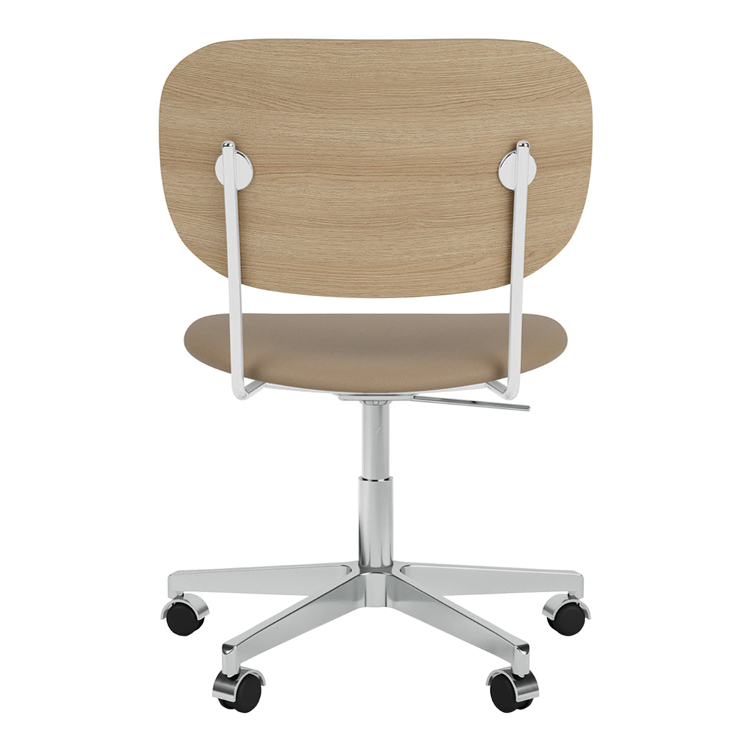 Chaise de bureau Co - Assise rembourrée - Base pivotante avec roulettes