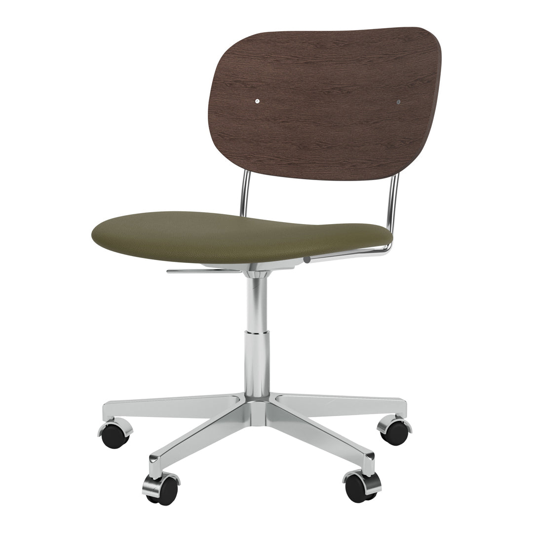 Chaise de bureau Co - Assise rembourrée - Base pivotante avec roulettes