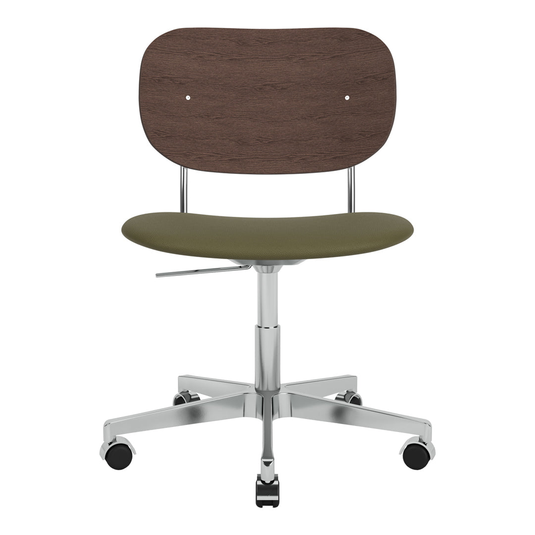 Chaise de bureau Co - Assise rembourrée - Base pivotante avec roulettes