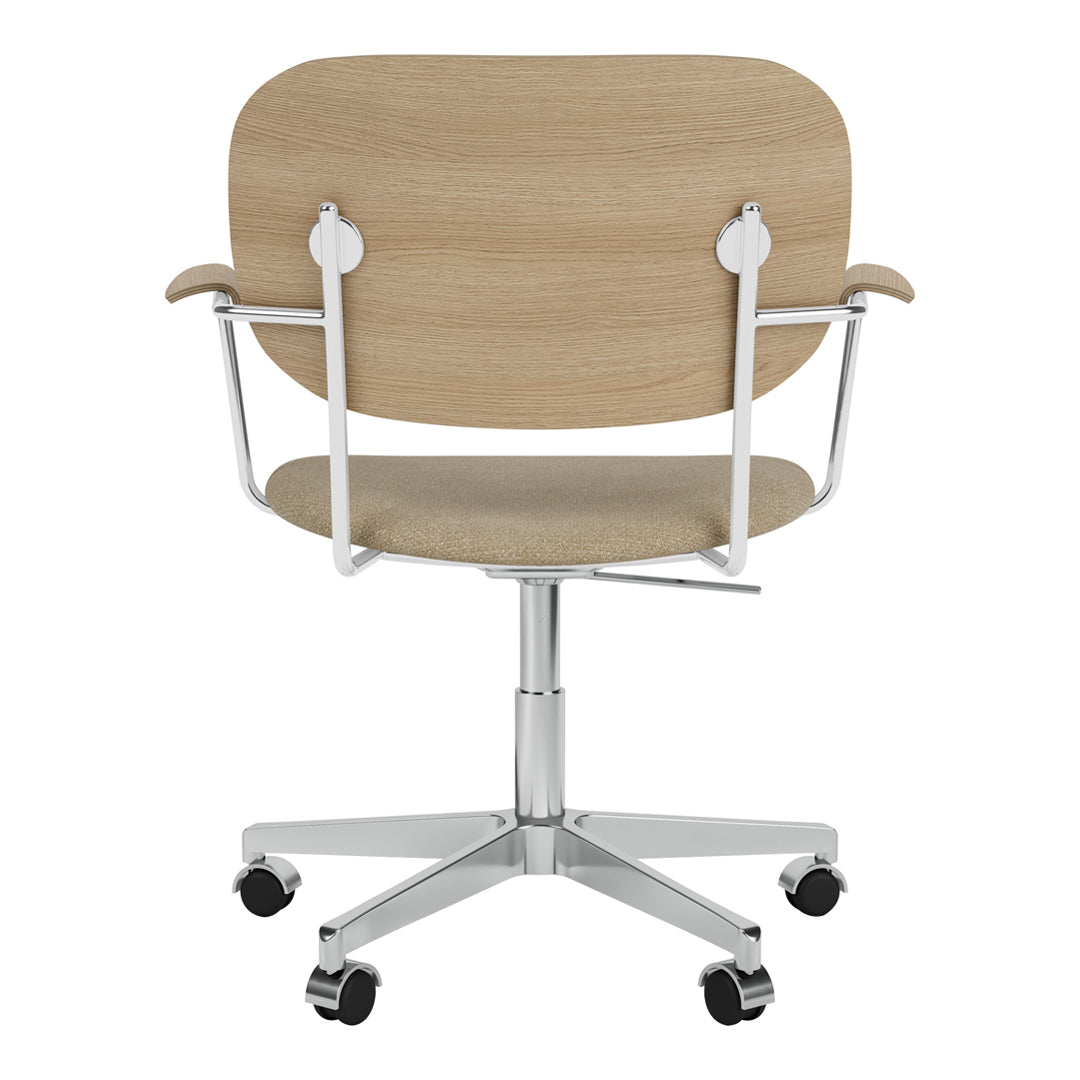 Fauteuil de bureau Co - Assise rembourrée - Base pivotante avec roulettes