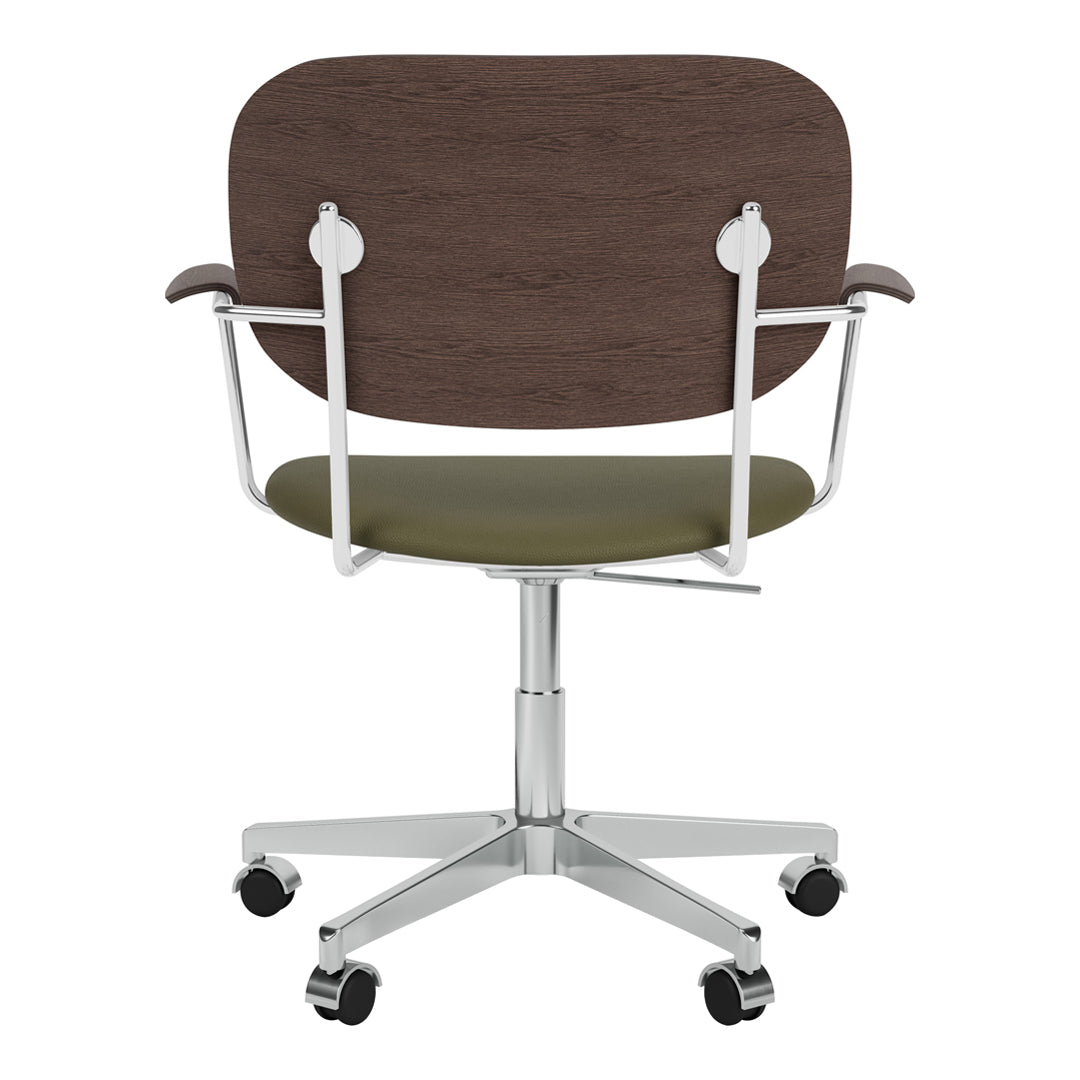 Fauteuil de bureau Co - Assise rembourrée - Base pivotante avec roulettes
