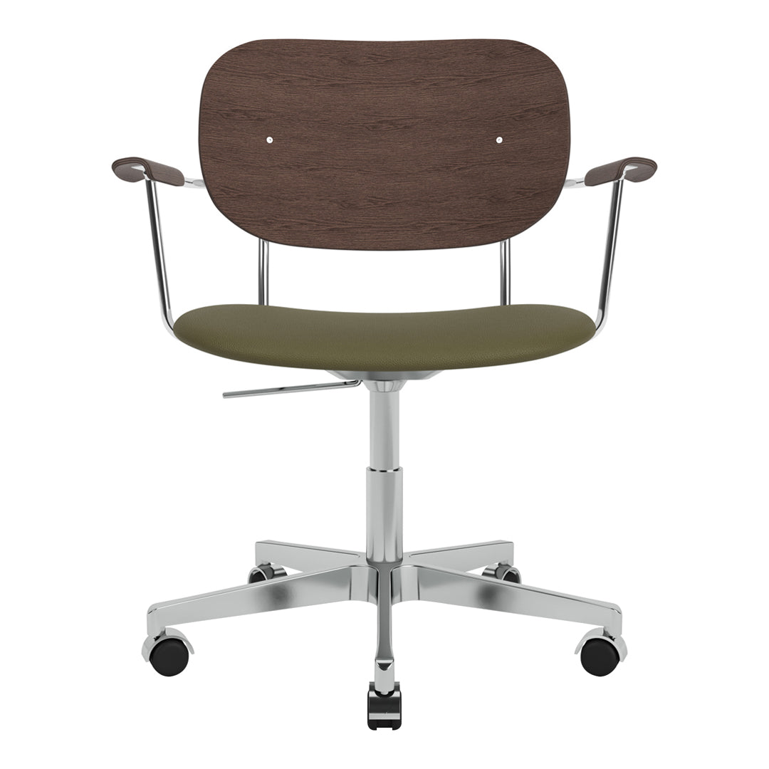 Fauteuil de bureau Co - Assise rembourrée - Base pivotante avec roulettes