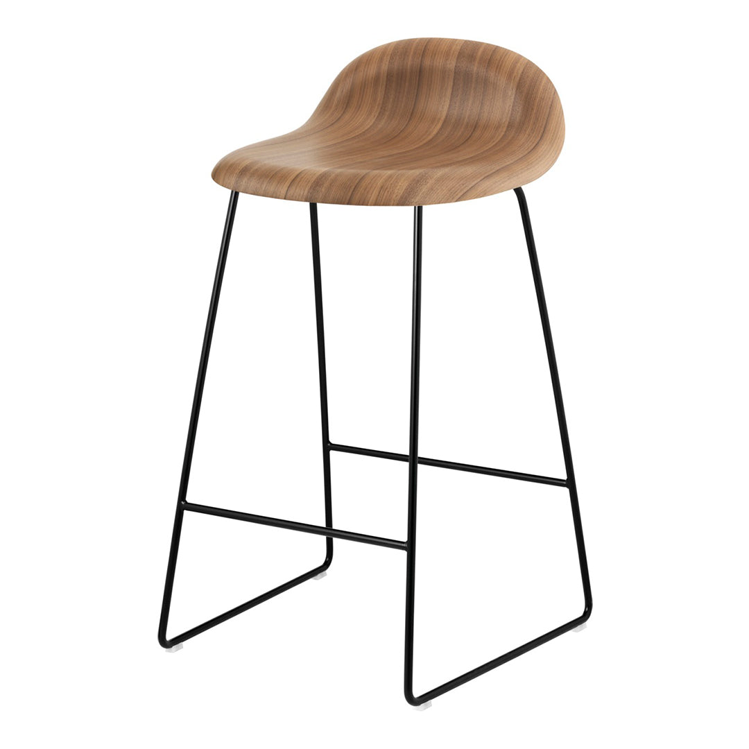 Tabouret de bar Gubi 3D - Base luge
