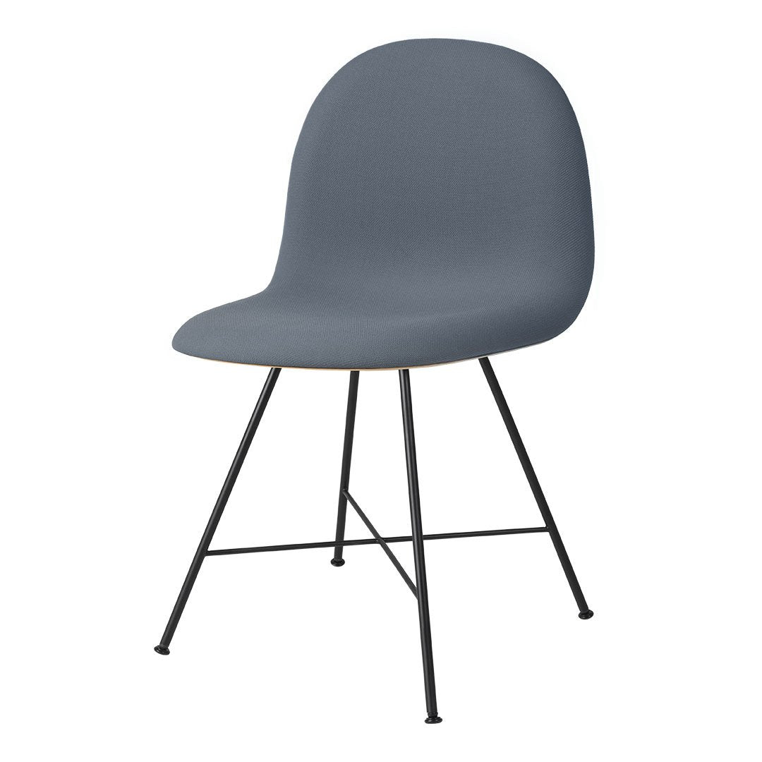 Chaise de salle à manger 3D Gubi - Rembourrée à l'avant - Base centrale