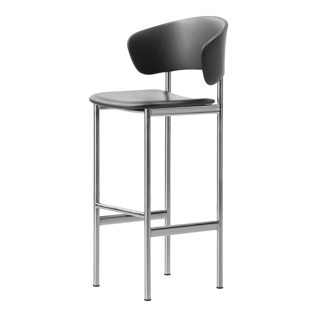 Tabouret de bar Plan avec accoudoirs - Entièrement rembourré