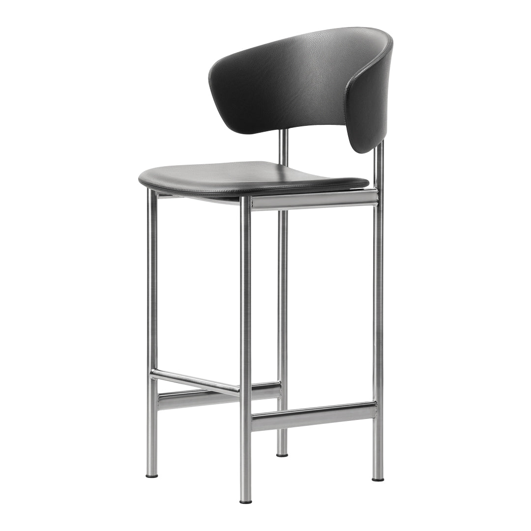 Tabouret de comptoir Plan avec accoudoirs - Entièrement rembourré