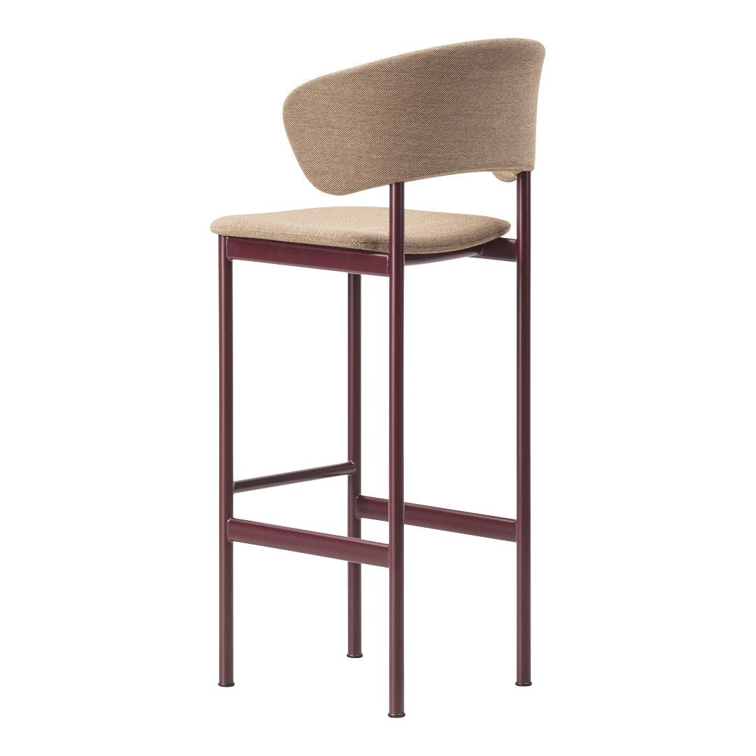 Tabouret de bar Plan avec accoudoirs - Entièrement rembourré