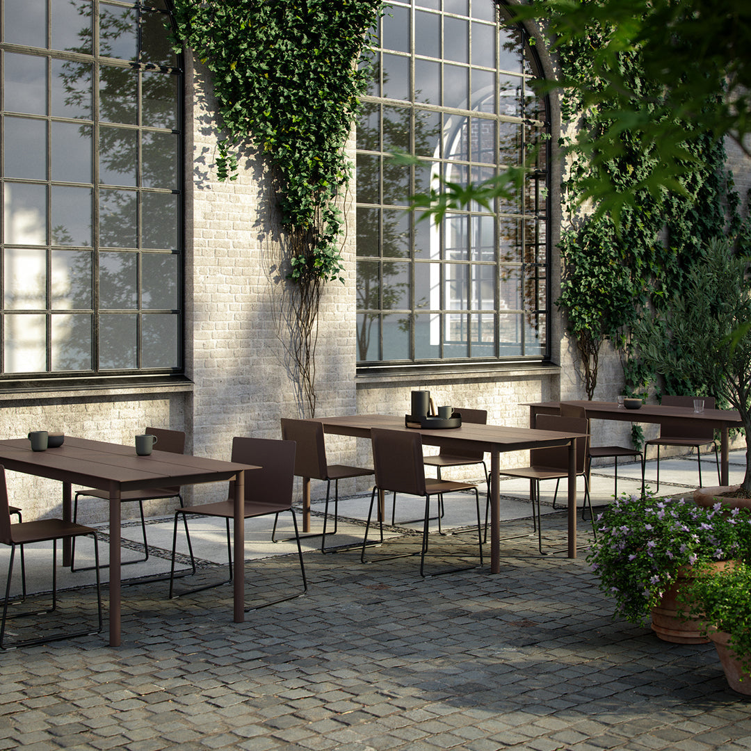 Chaise de salle à manger d'extérieur Dry - Base traîneau - Empilable