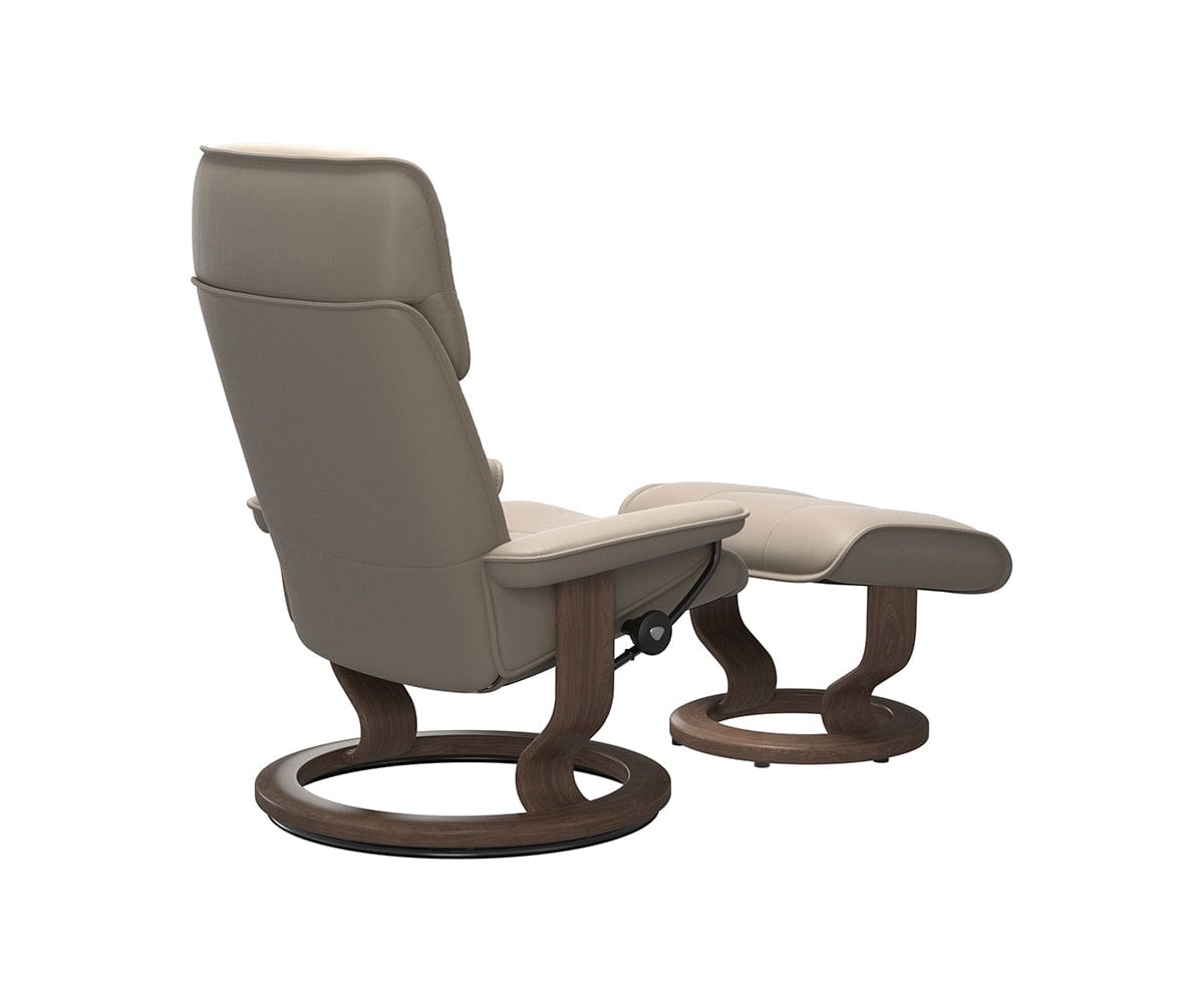 Fauteuil inclinable et ottoman Stressless® Admiral - Champignon