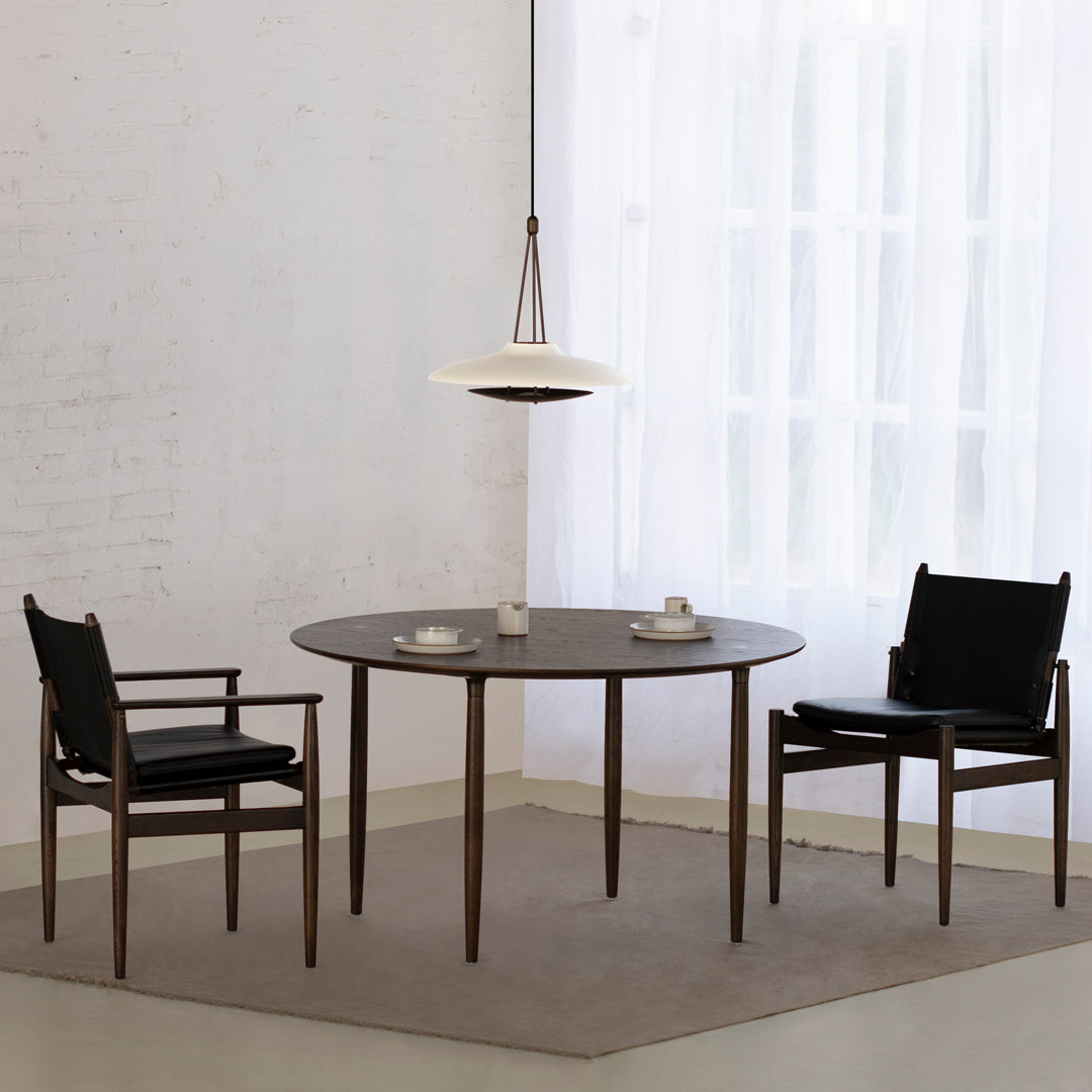 Fauteuil de salle à manger en cuir Journey