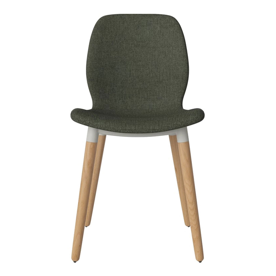 Chaise de salle à manger Seed - Rembourrée - Base en chêne huilé