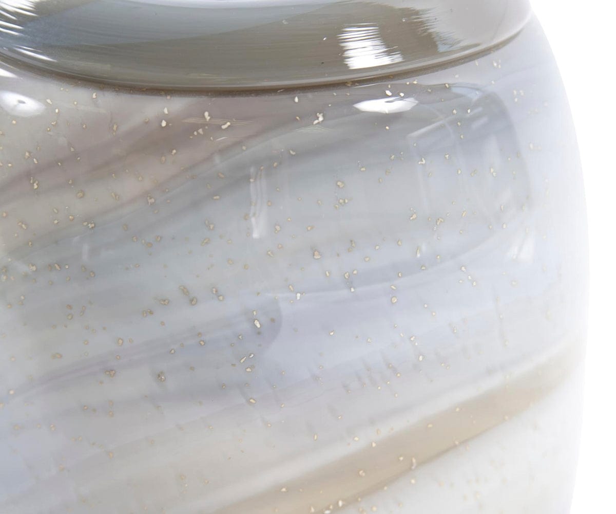 Vase en verre d'art de sable