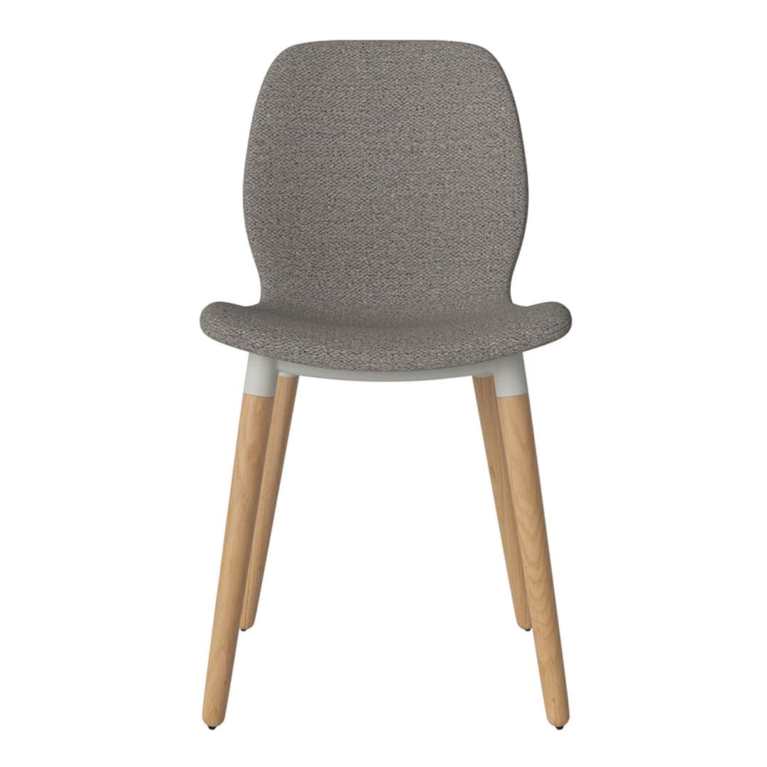 Chaise de salle à manger Seed - Rembourrée - Base en chêne huilé