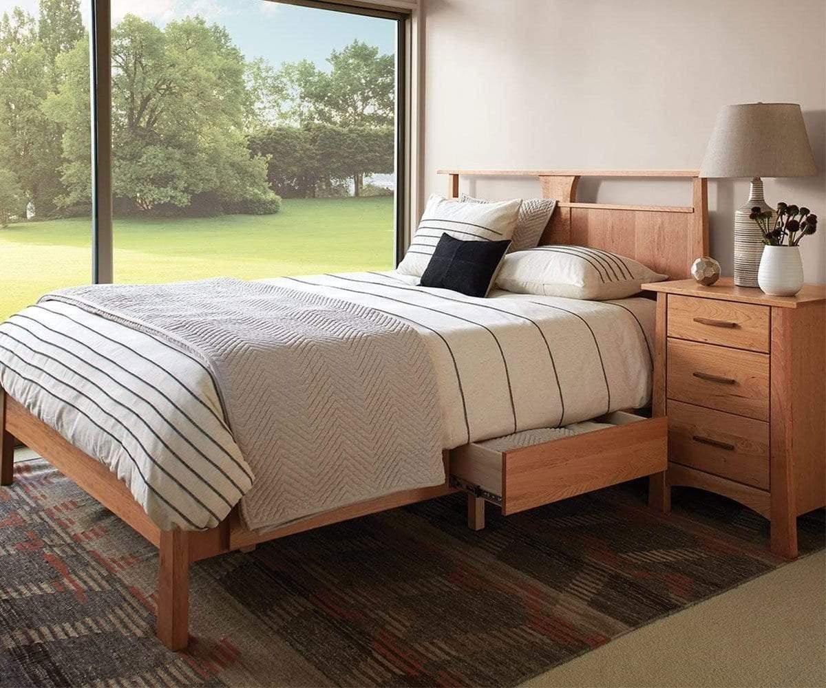 Table de chevet à 3 tiroirs Wood Castle Reflections