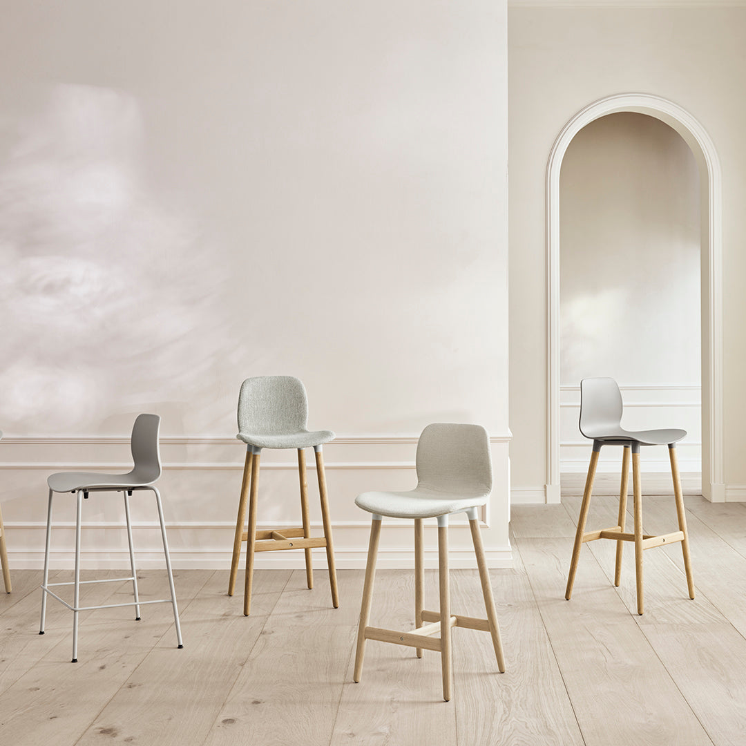 Chaise de comptoir Seed - Rembourrée - Base chromée
