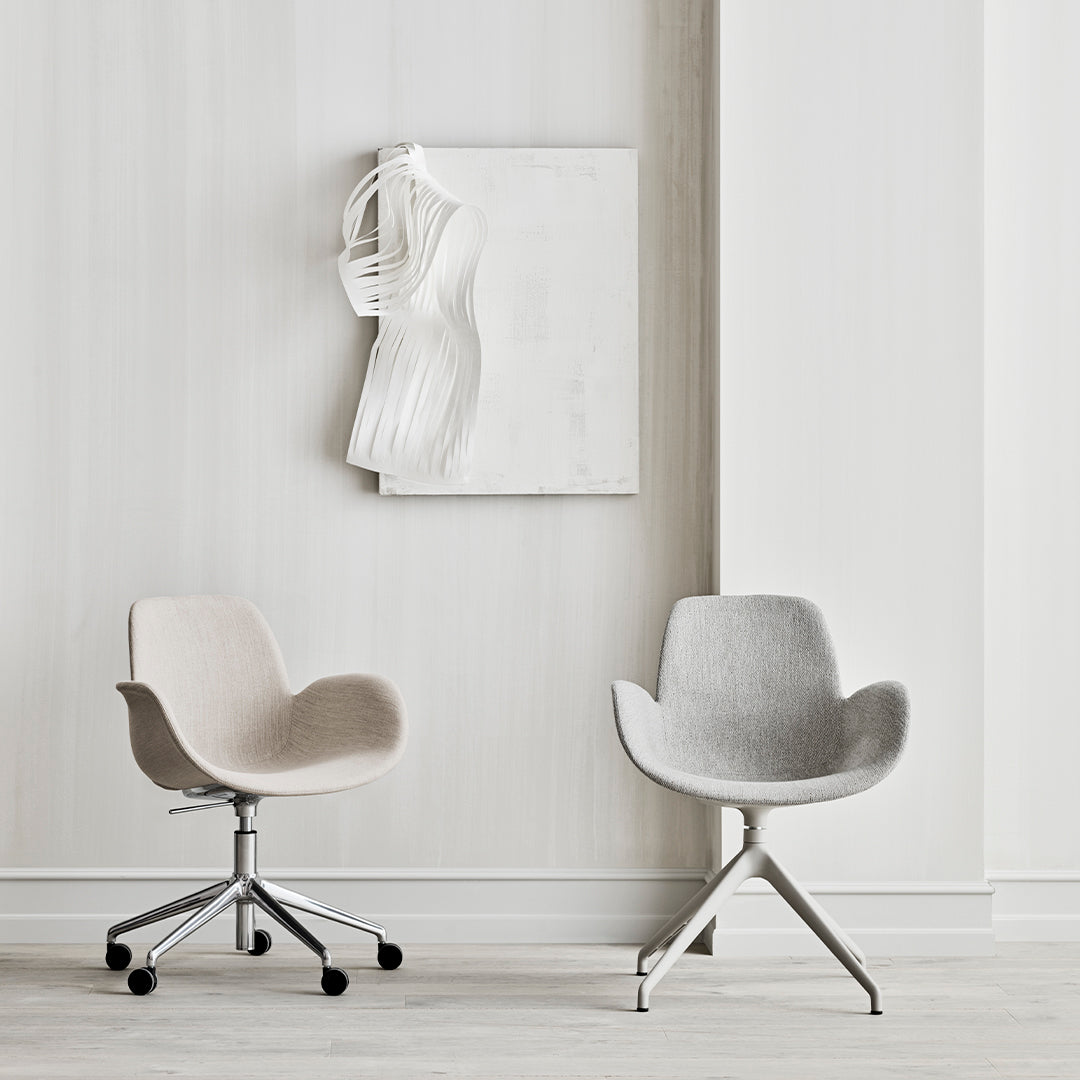 Fauteuil Seed - Rembourré - Piètement 4 branches avec patins - Chrome