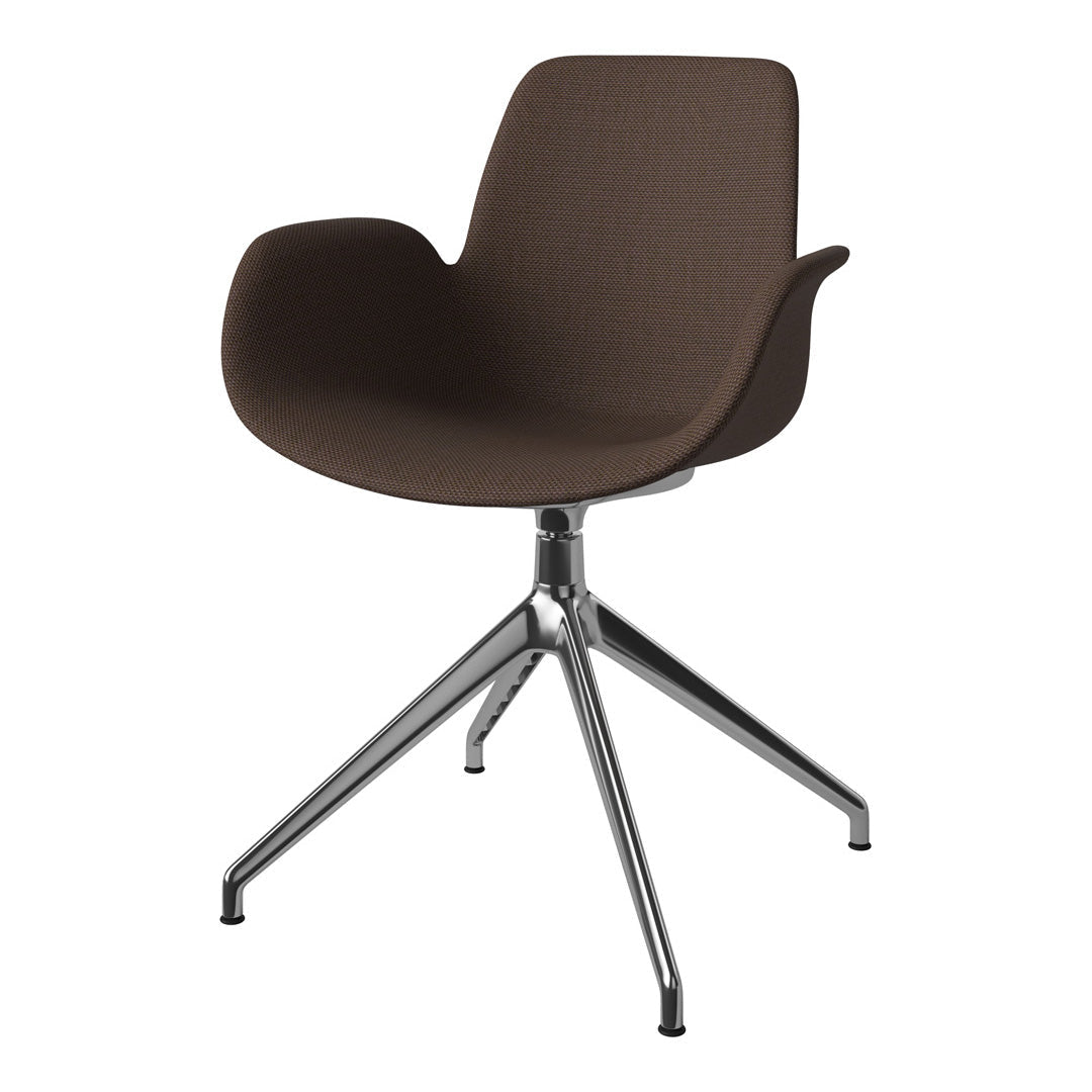 Fauteuil Seed - Rembourré - Piètement 4 branches avec patins - Chrome
