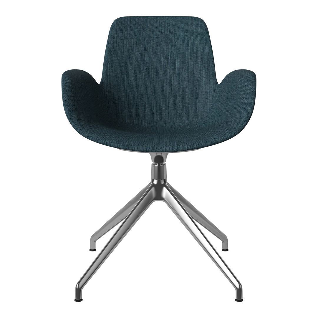 Fauteuil Seed - Rembourré - Piètement 4 branches avec patins - Chrome