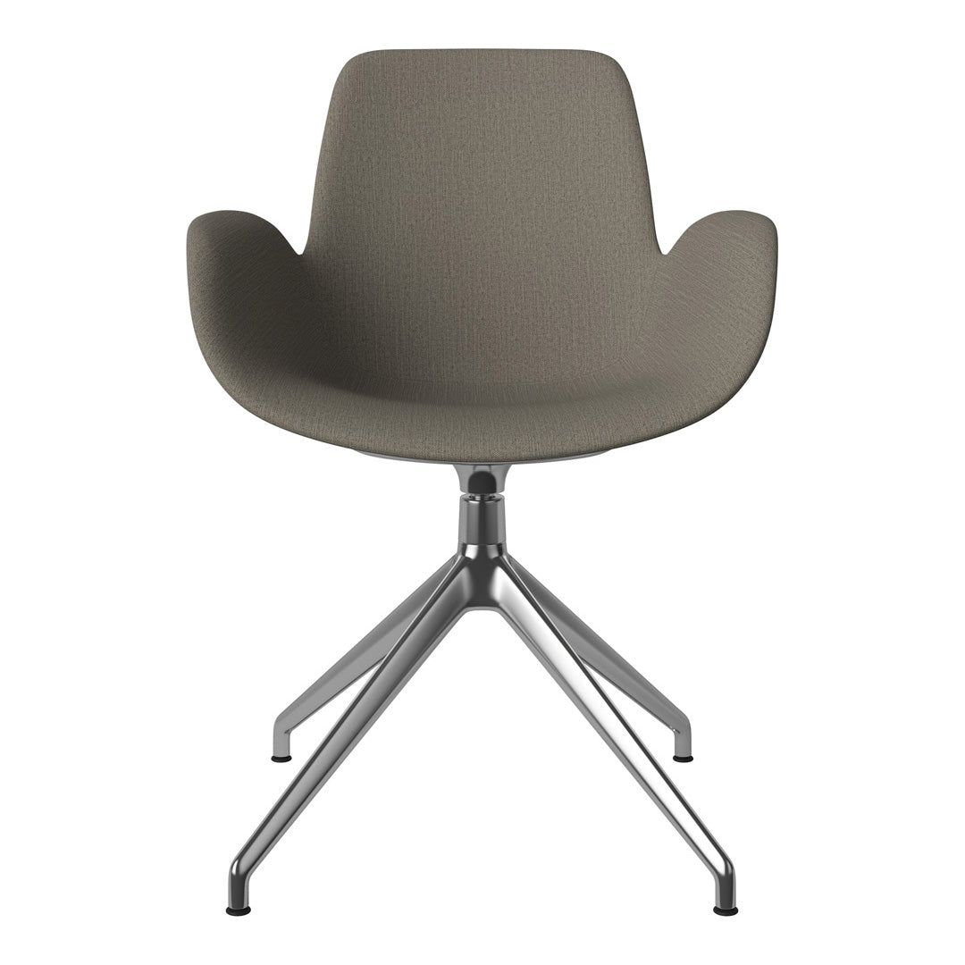Fauteuil Seed - Rembourré - Piètement 4 branches avec patins - Chrome