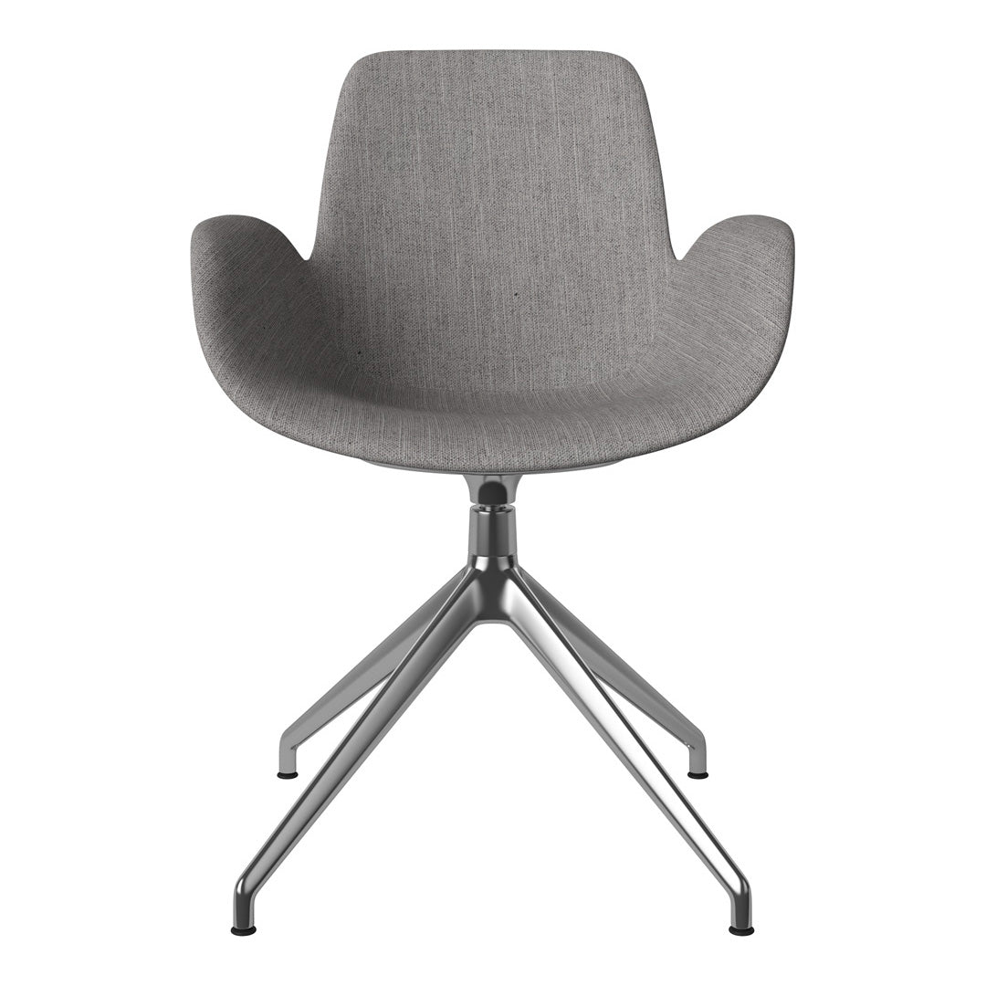 Fauteuil Seed - Rembourré - Piètement 4 branches avec patins - Chrome