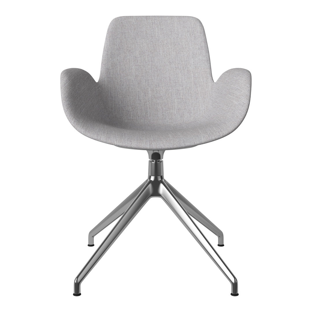 Fauteuil Seed - Rembourré - Piètement 4 branches avec patins - Chrome