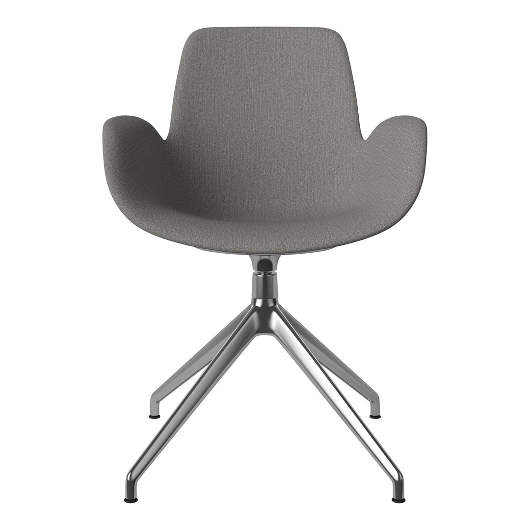 Fauteuil Seed - Rembourré - Piètement 4 branches avec patins - Chrome