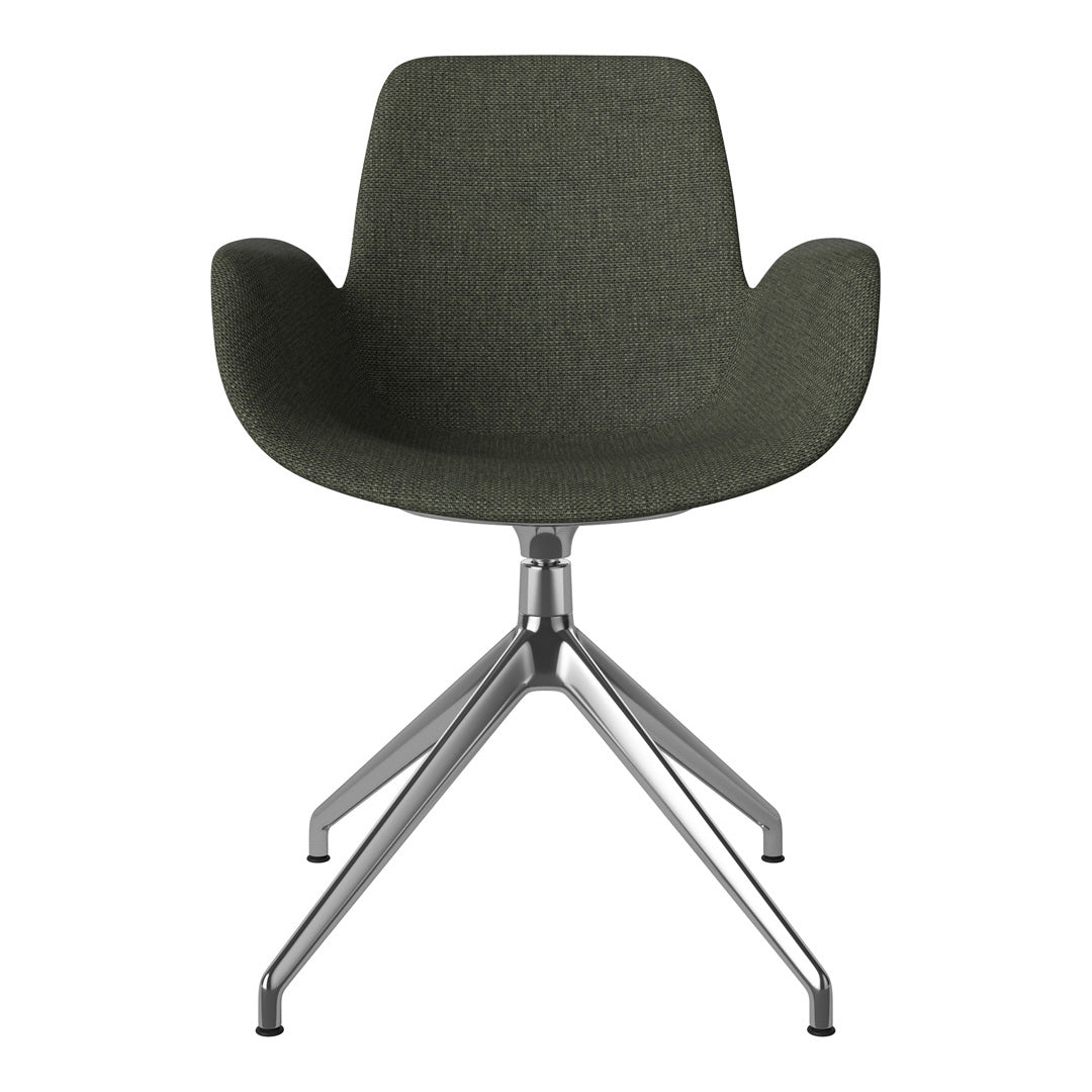 Fauteuil Seed - Rembourré - Piètement 4 branches avec patins - Chrome
