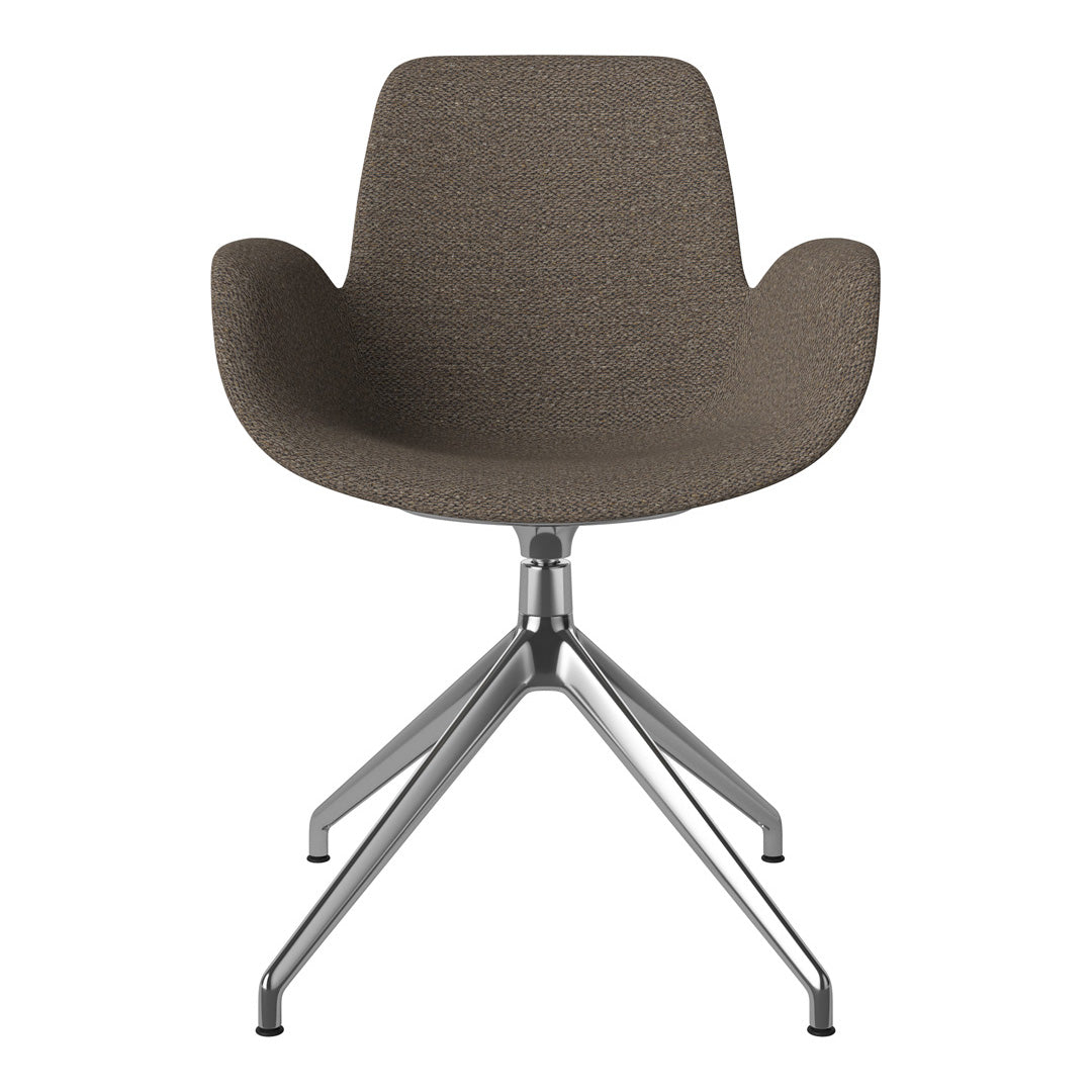 Fauteuil Seed - Rembourré - Piètement 4 branches avec patins - Chrome