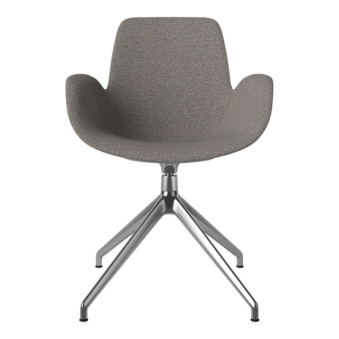 Fauteuil Seed - Rembourré - Piètement 4 branches avec patins - Chrome