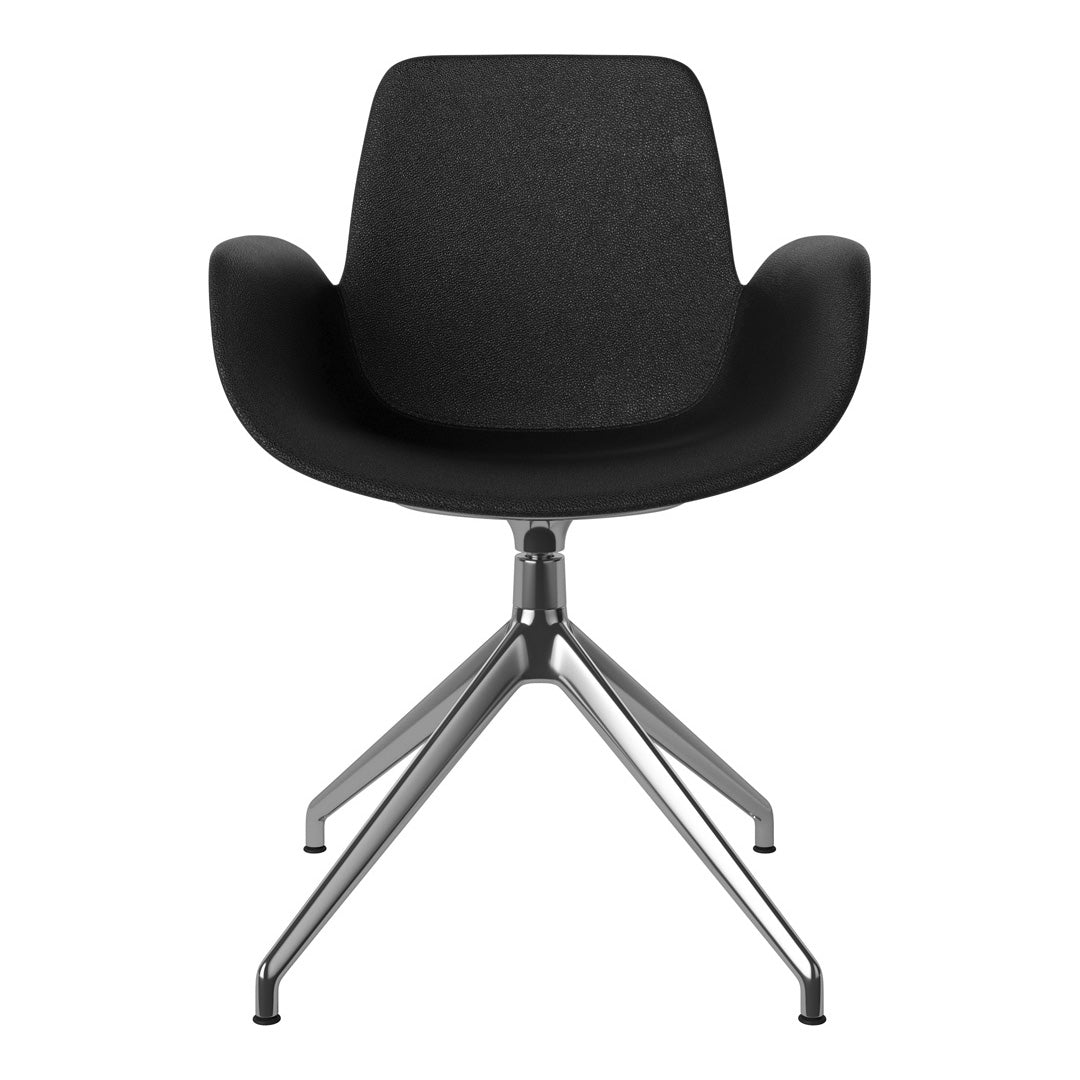 Fauteuil Seed - Rembourré - Piètement 4 branches avec patins - Chrome