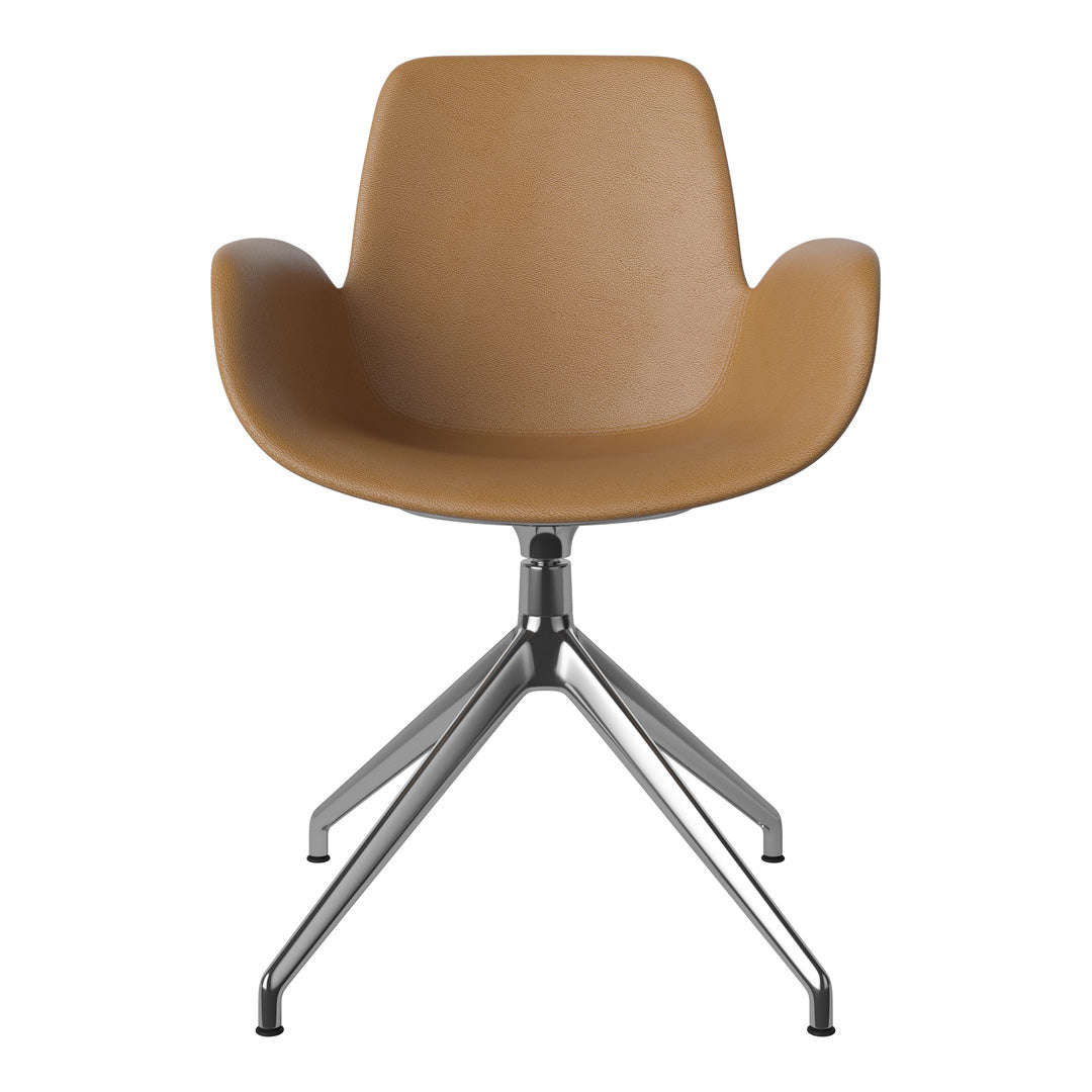 Fauteuil Seed - Rembourré - Piètement 4 branches avec patins - Chrome