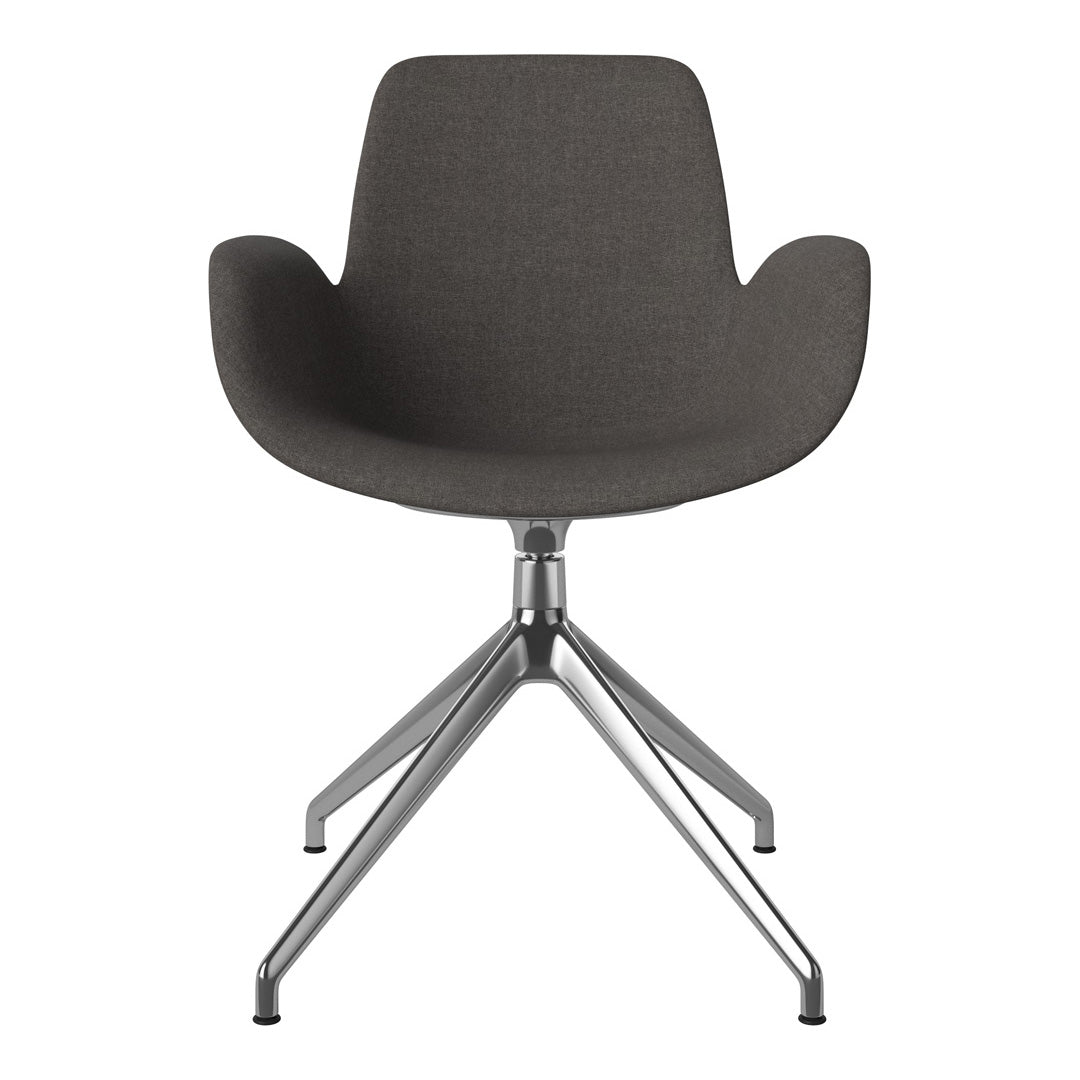 Fauteuil Seed - Rembourré - Piètement 4 branches avec patins - Chrome