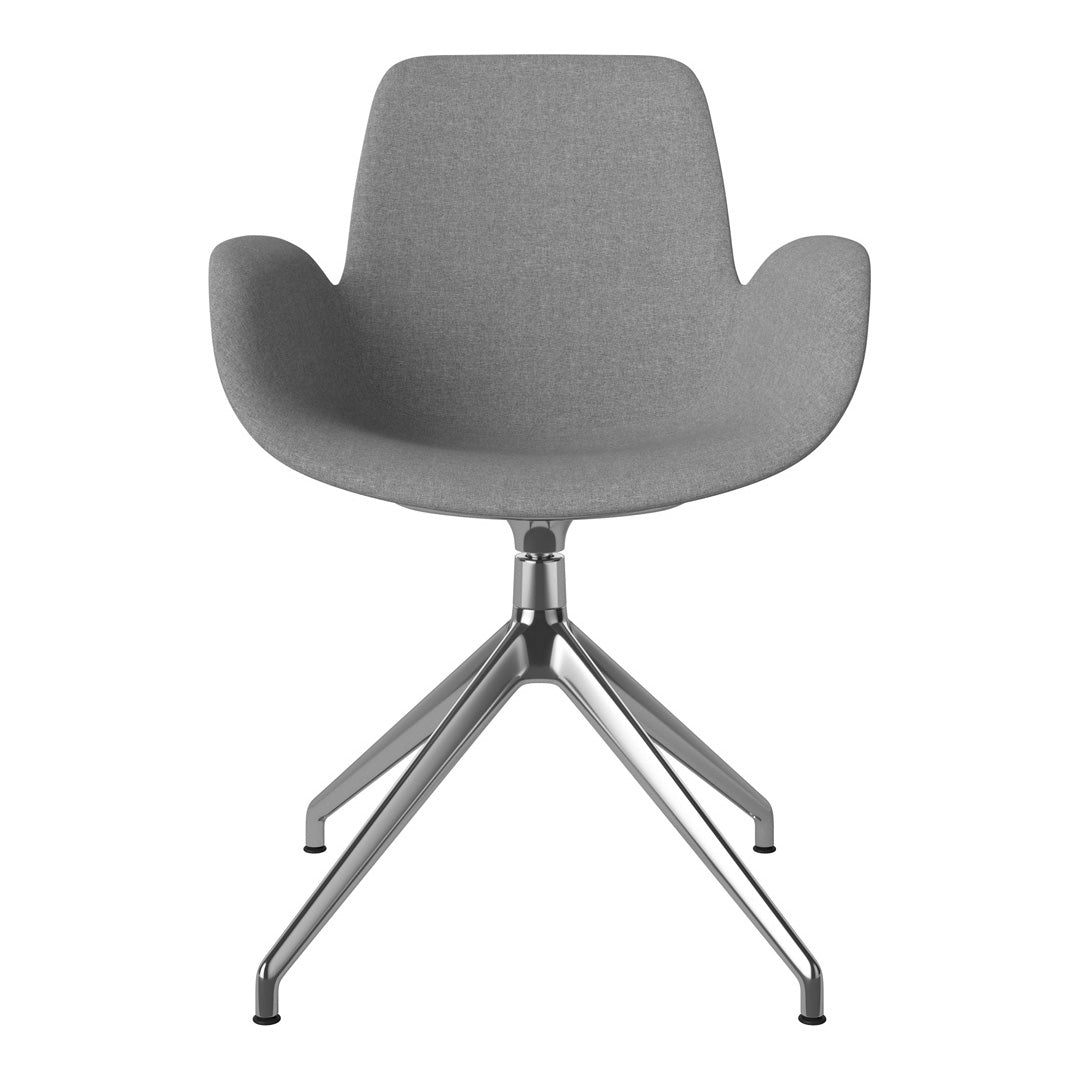Fauteuil Seed - Rembourré - Piètement 4 branches avec patins - Chrome