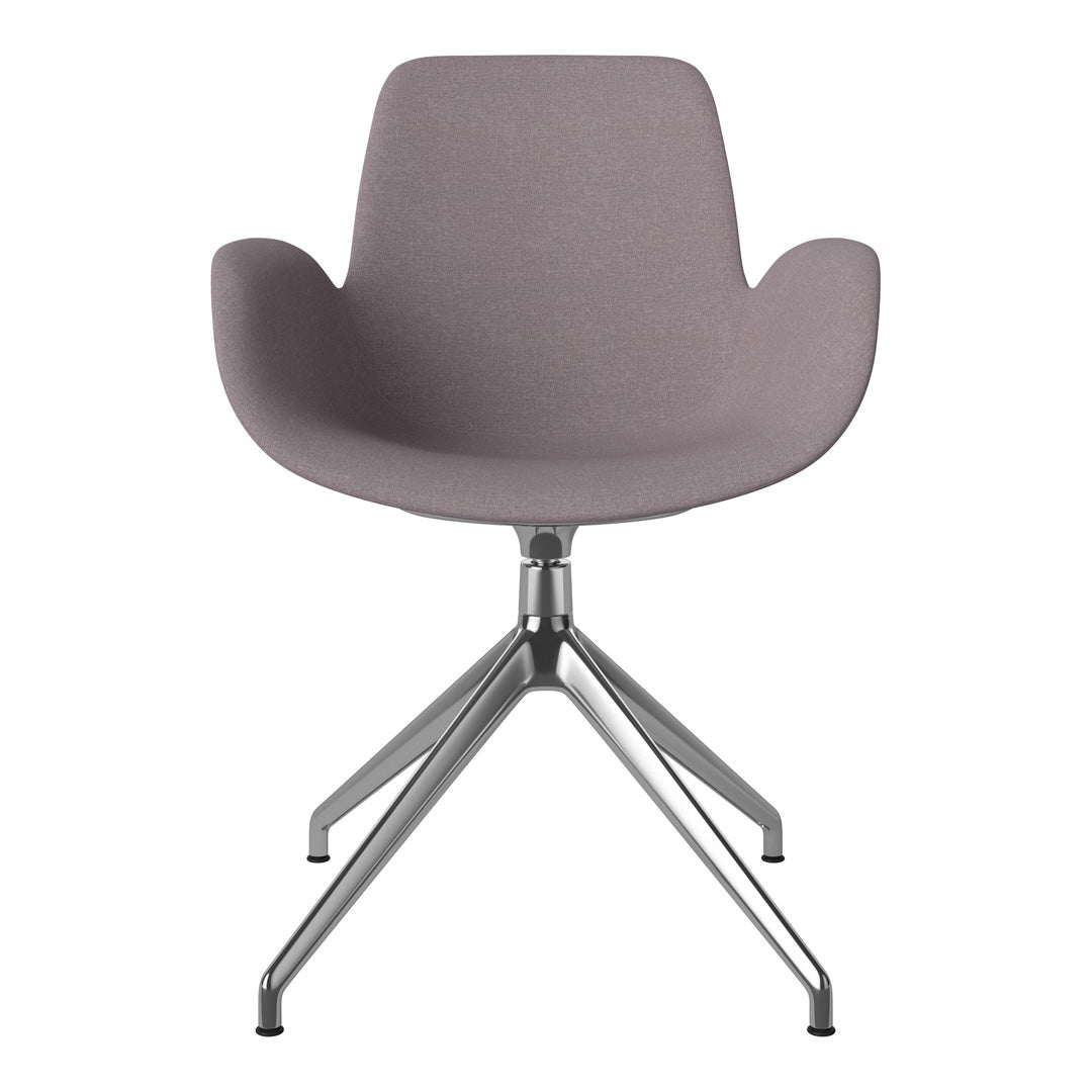 Fauteuil Seed - Rembourré - Piètement 4 branches avec patins - Chrome