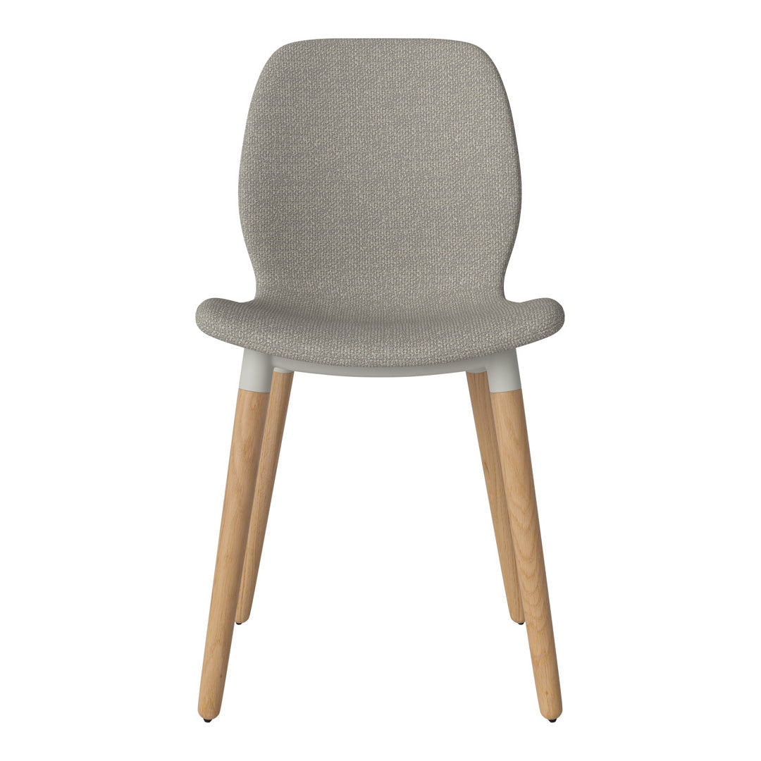 Chaise de salle à manger Seed - Rembourrée - Base en chêne huilé