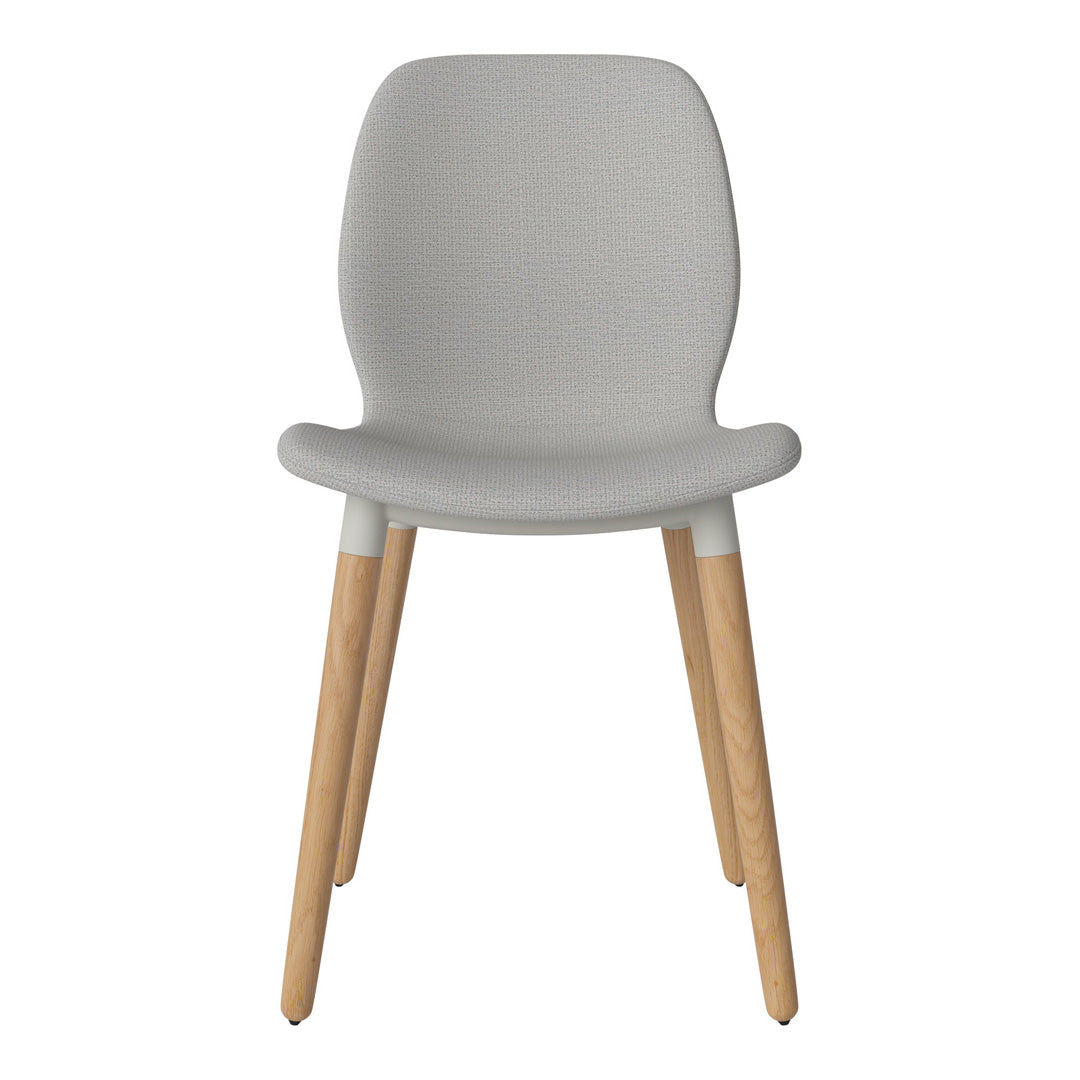 Chaise de salle à manger Seed - Rembourrée - Base en chêne huilé