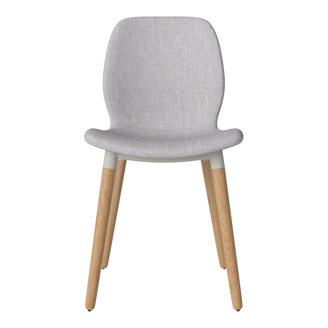 Chaise de salle à manger Seed - Rembourrée - Base en chêne huilé