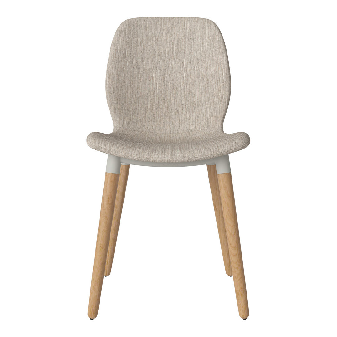 Chaise de salle à manger Seed - Rembourrée - Base en chêne huilé