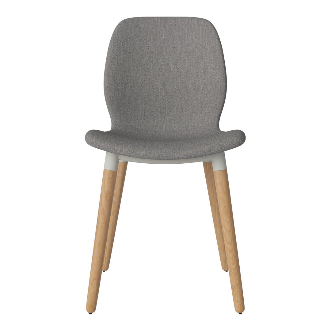 Chaise de salle à manger Seed - Rembourrée - Base en chêne huilé