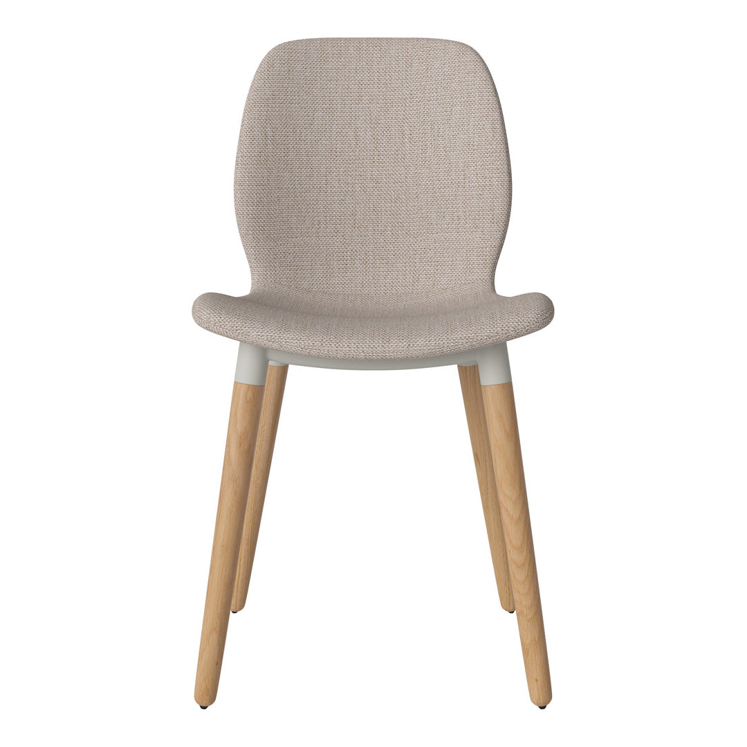 Chaise de salle à manger Seed - Rembourrée - Base en chêne huilé