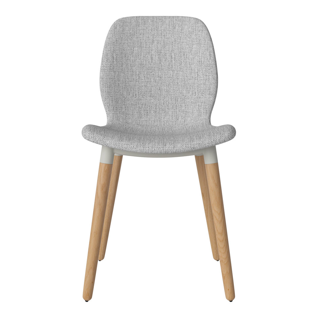 Chaise de salle à manger Seed - Rembourrée - Base en chêne huilé