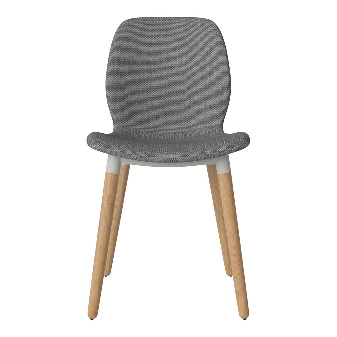 Chaise de salle à manger Seed - Rembourrée - Base en chêne huilé