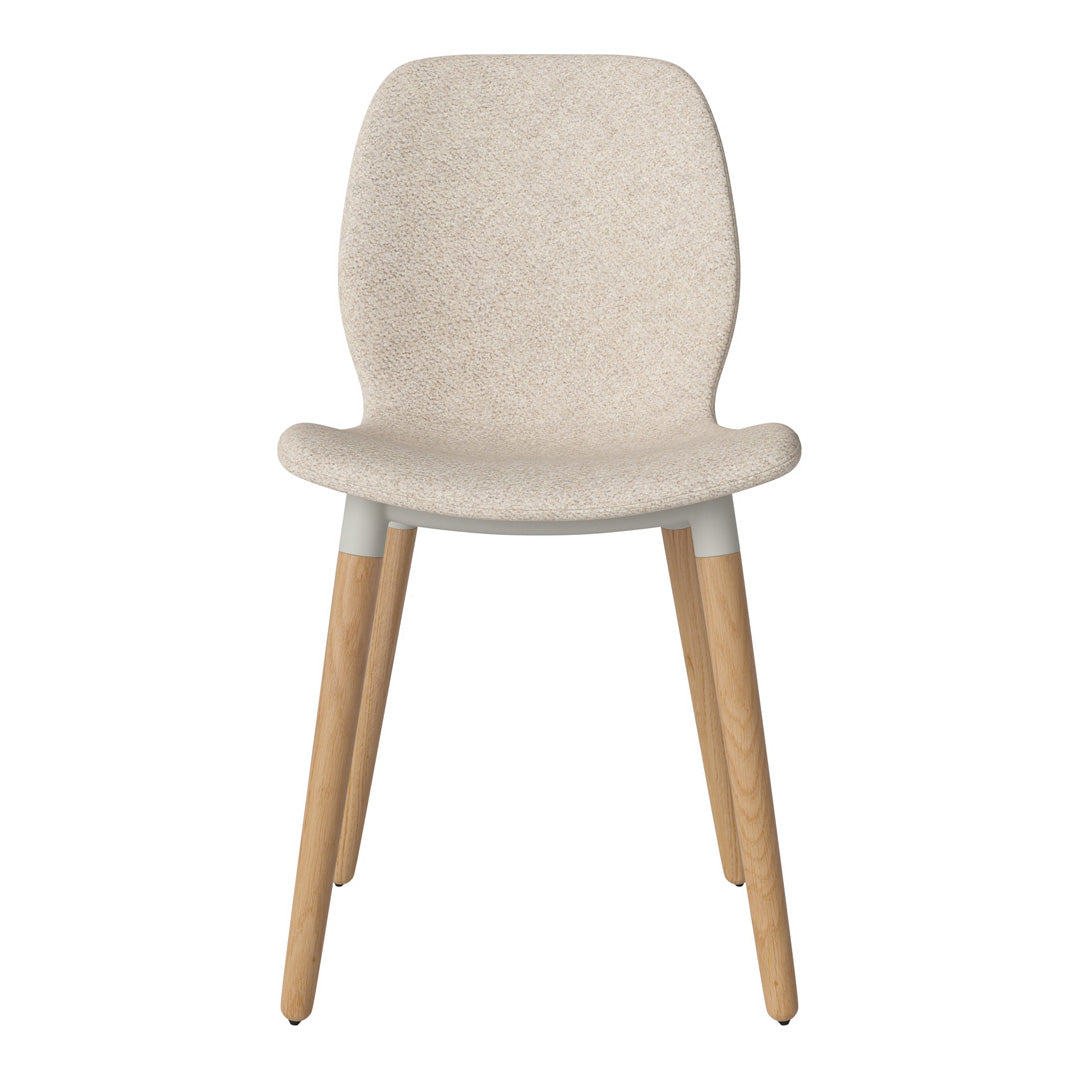 Chaise de salle à manger Seed - Rembourrée - Base en chêne huilé