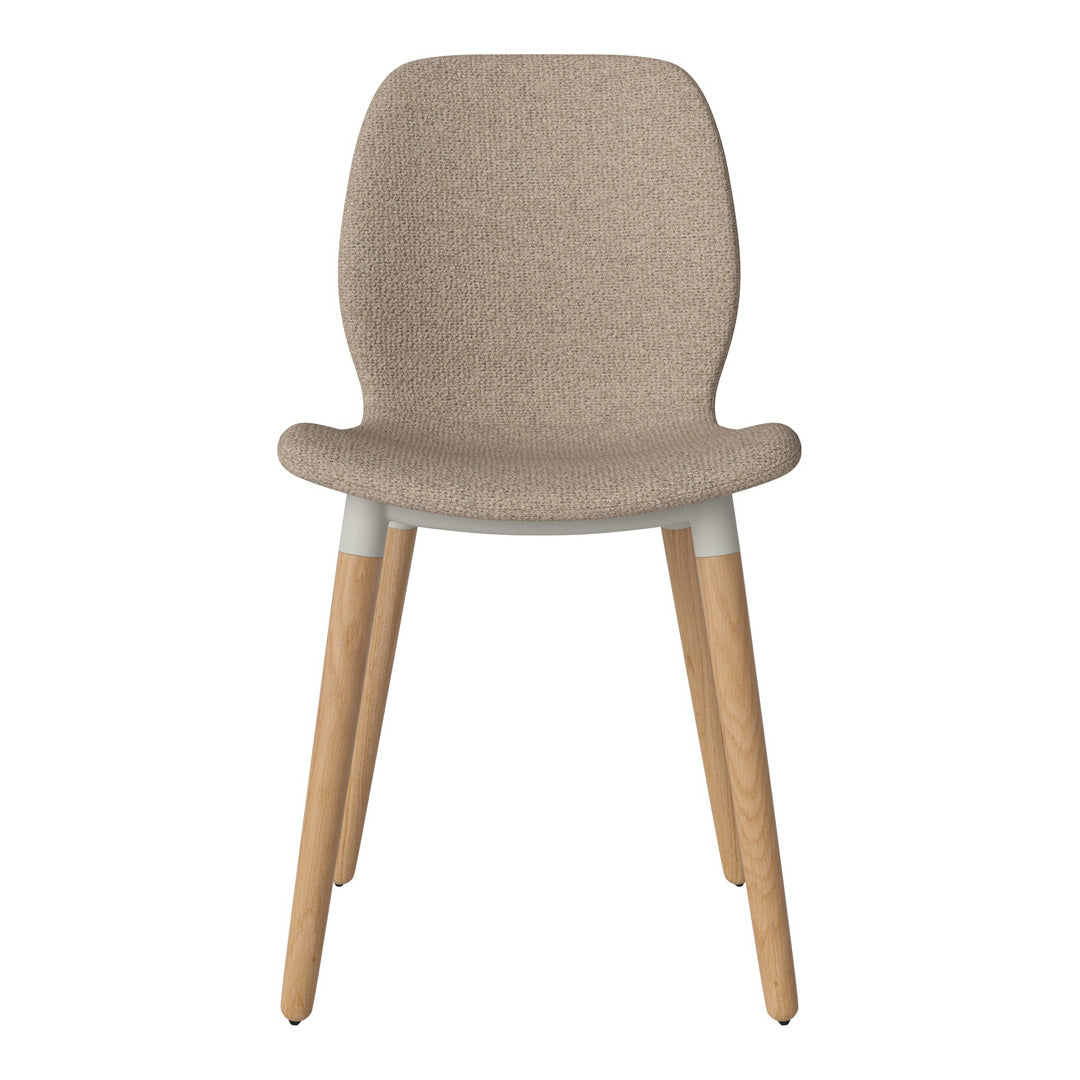 Chaise de salle à manger Seed - Rembourrée - Base en chêne huilé