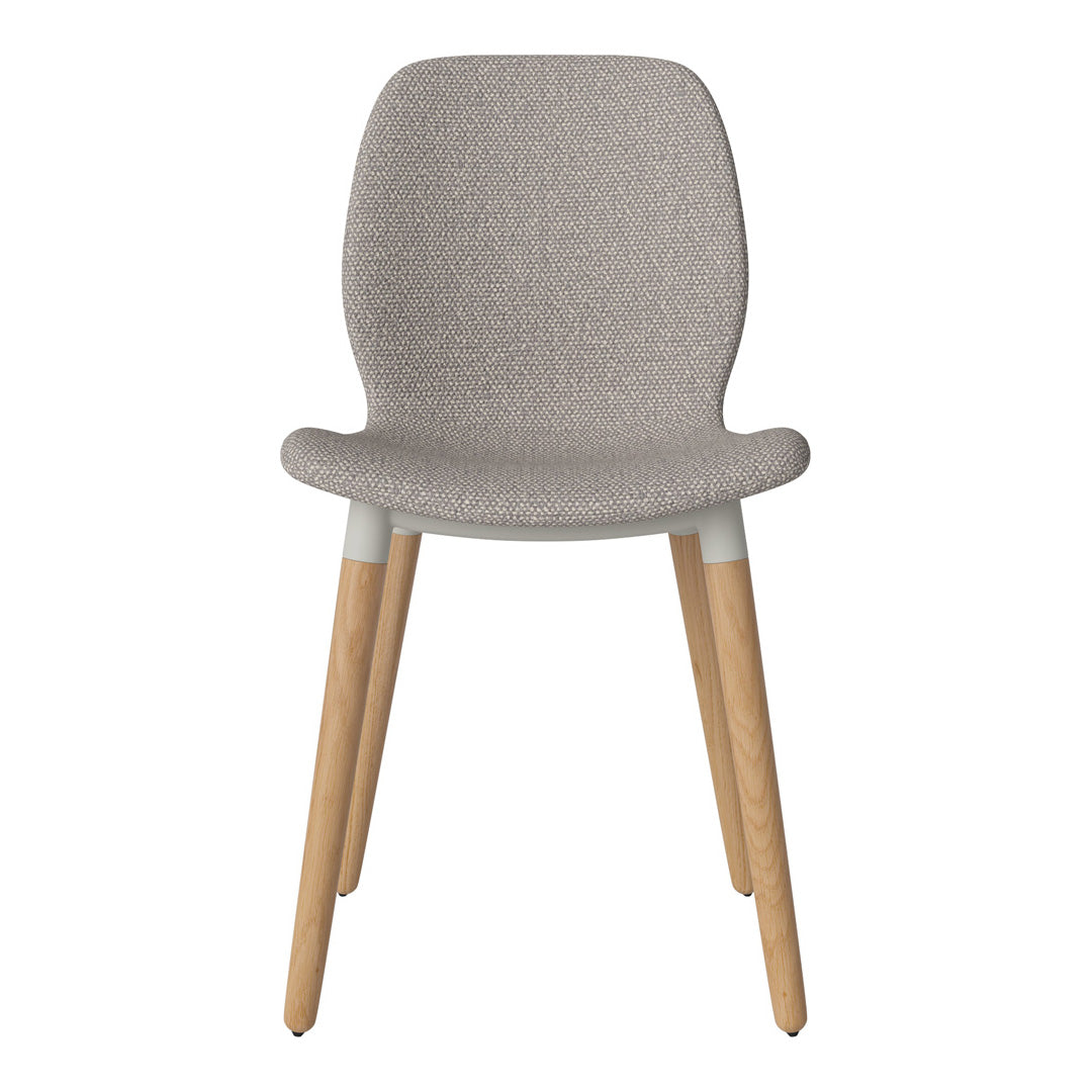 Chaise de salle à manger Seed - Rembourrée - Base en chêne huilé