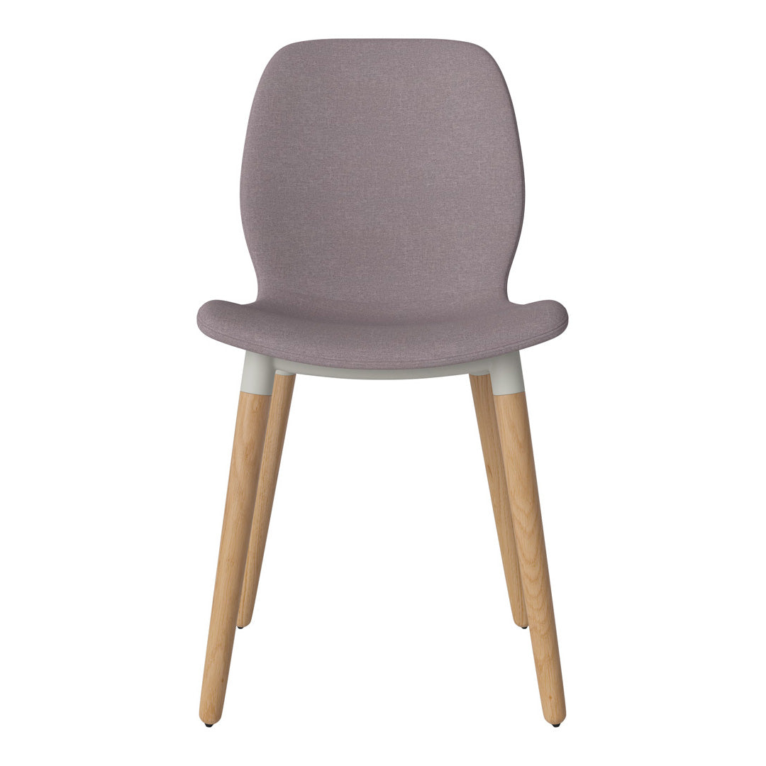 Chaise de salle à manger Seed - Rembourrée - Base en chêne huilé