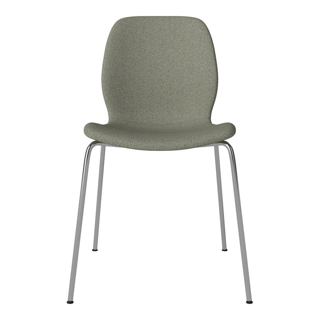 Chaise de salle à manger Seed - Rembourrée - Base chromée