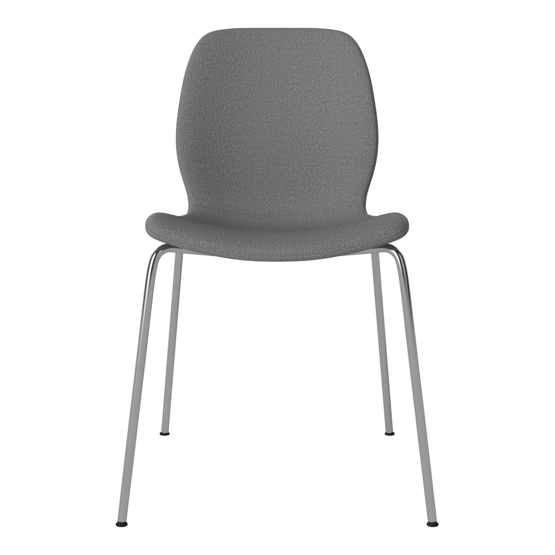 Chaise de salle à manger Seed - Rembourrée - Base chromée