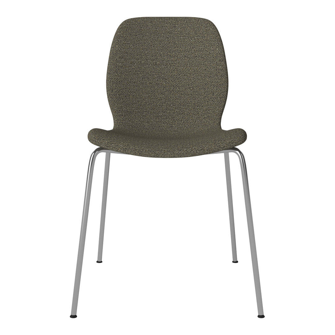 Chaise de salle à manger Seed - Rembourrée - Base chromée