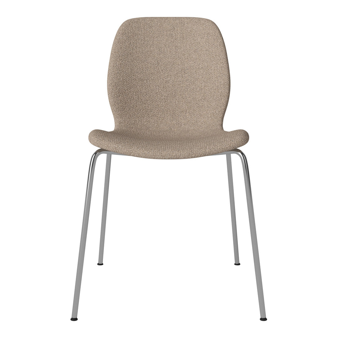 Chaise de salle à manger Seed - Rembourrée - Base chromée